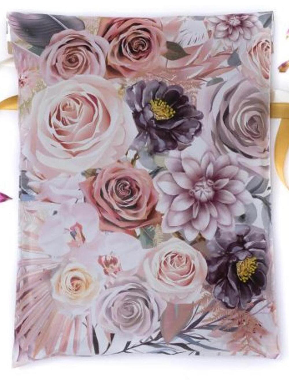 20-pack 10 x 13 Boho Floral Designer Poly Mailers